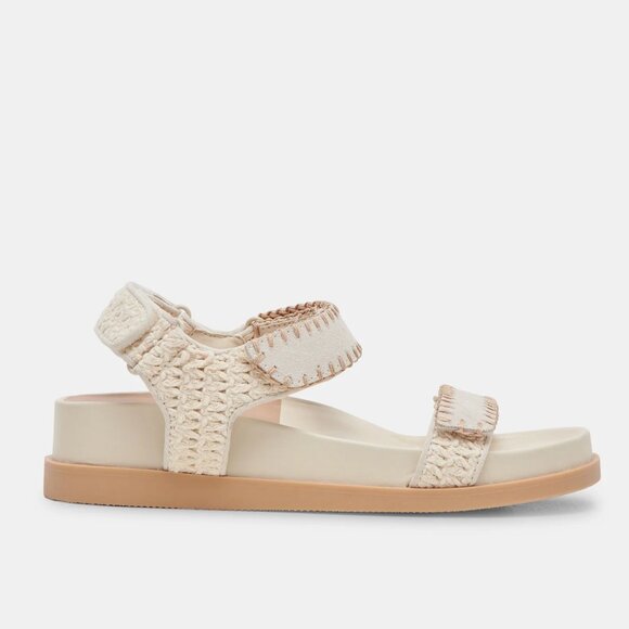NEW . DOLCE VITA Leather Senora Sandals silver for women 253 - Picture 1 of 9